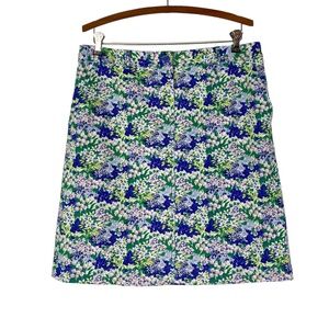 Talbots Floral Skirt Multicolor Lined Sz. 10 Pockets
